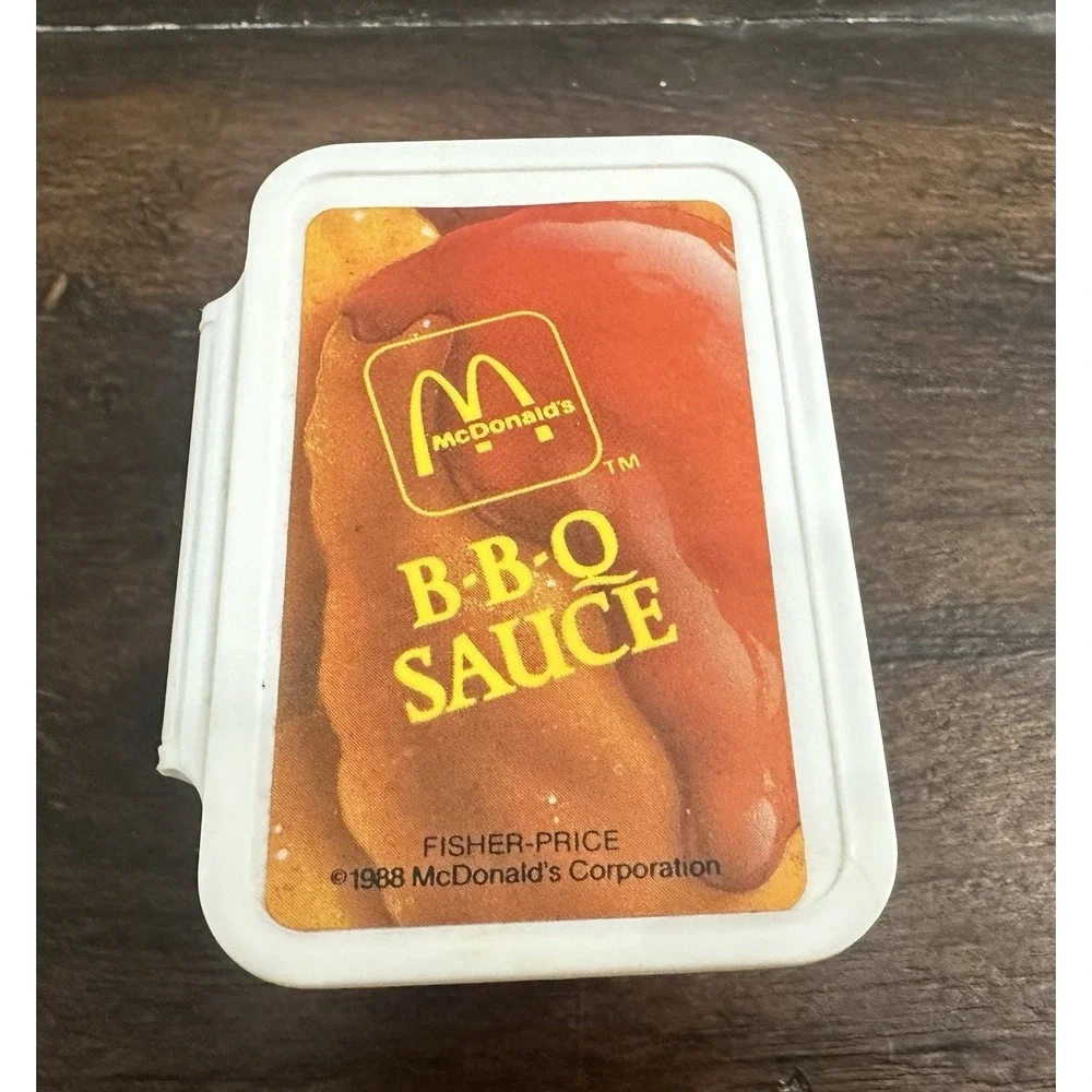 Vtg 1988 FISHER PRICE Fun With‎ Food McDonald's Chicken Nuggets Fries BBQ Sauce